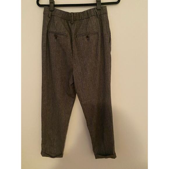 Zara Gray Plaid Wool Blend Pants Size XS - Picture 3 of 6